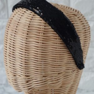 DIADEMA BLACK  SEQUINS